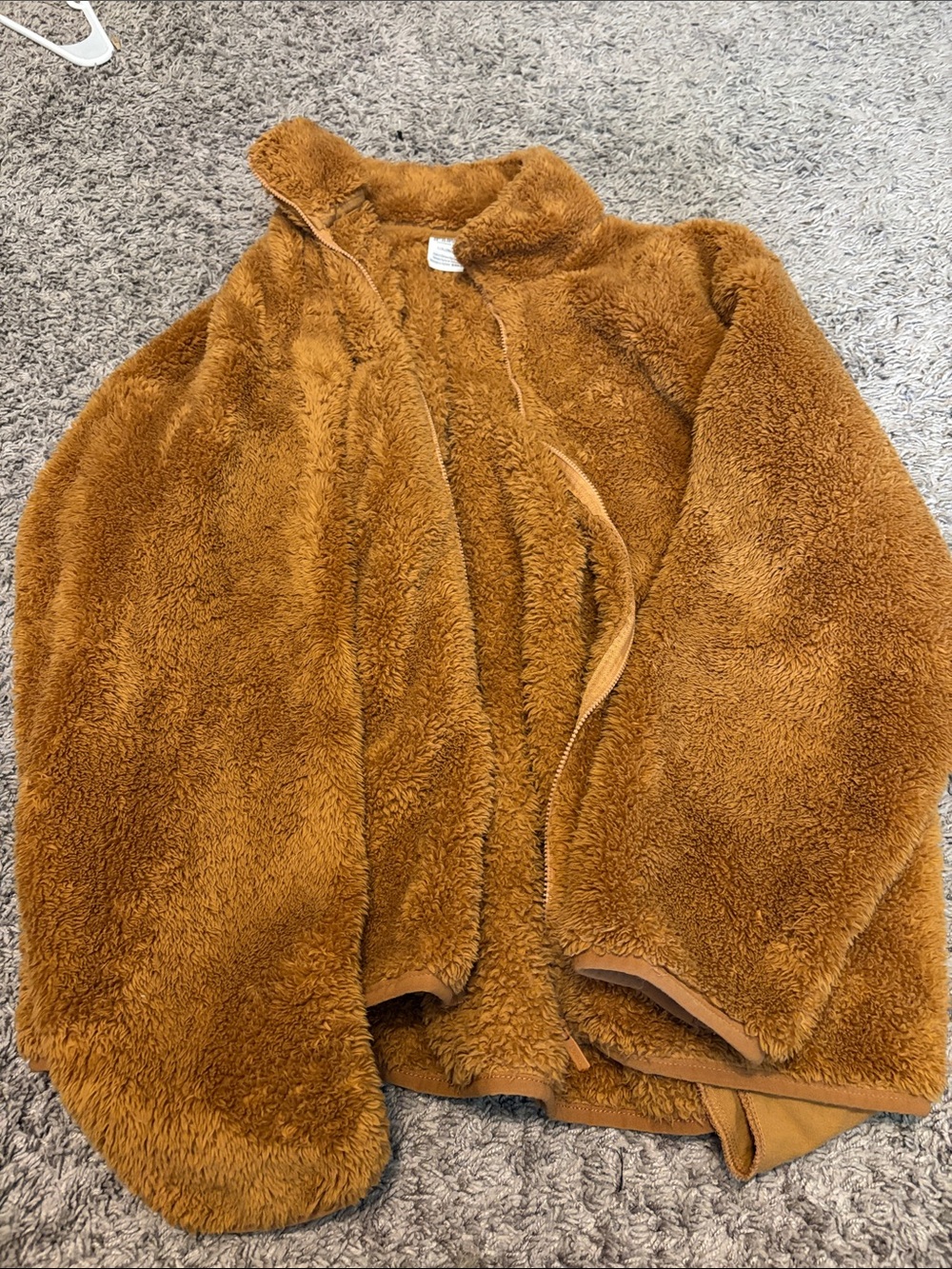 PINK Victoria's Secret Plush Teddy Jacket - Caramel